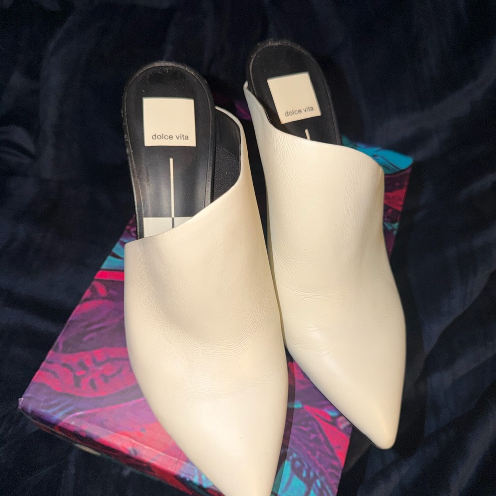 Dolce Vita Women's Ivory Mules